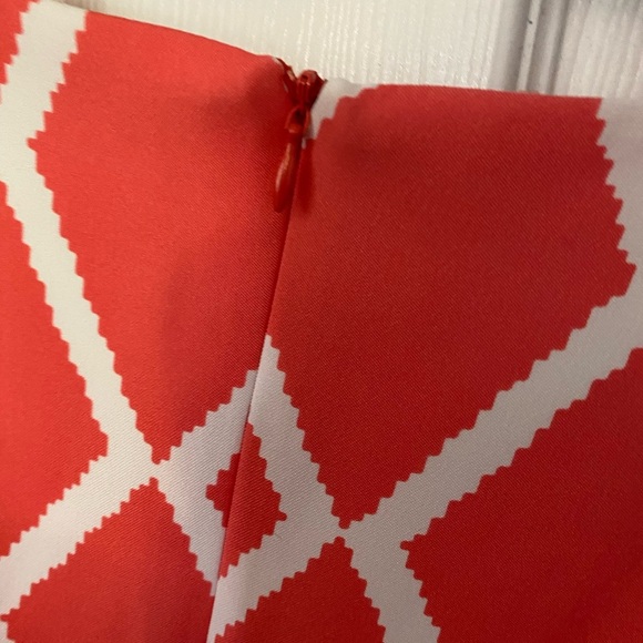 Alyx Red Sheath Mini Dress Crew Neck Sleeveless - Picture 3 of 6